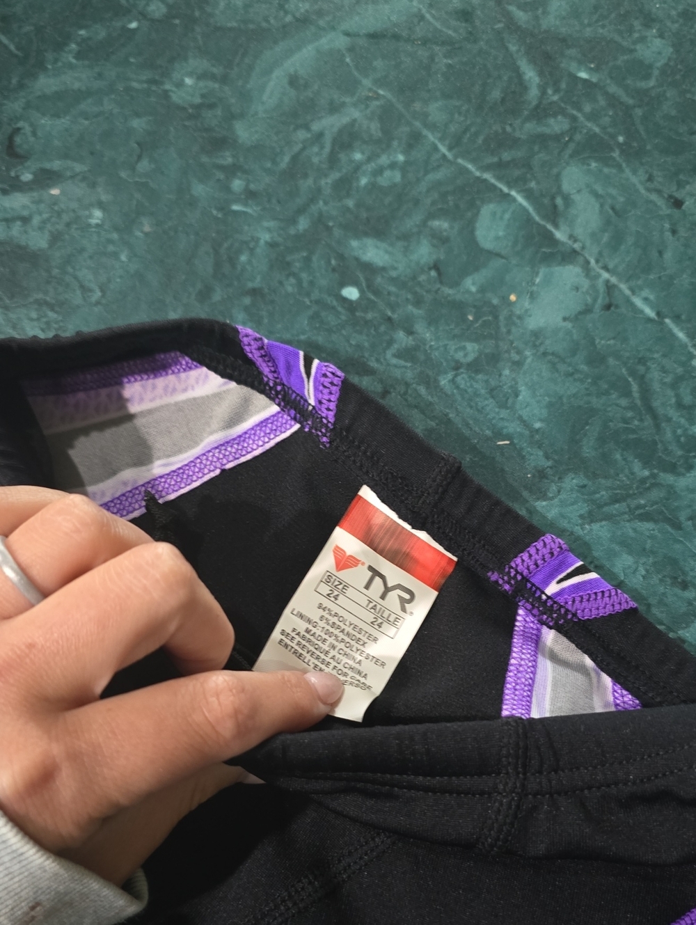 Boys TYR Phoenix Jammers Size 24 [7/8] New With Tags. Purple/black - Picture 3 of 6